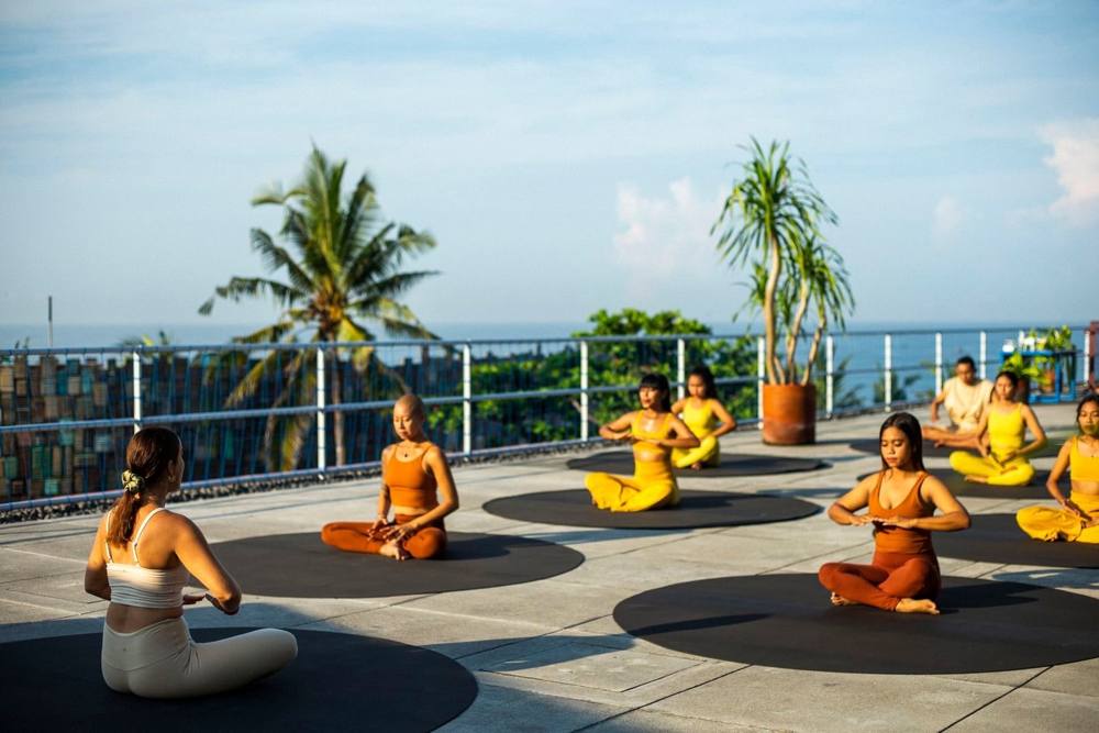 Morning on the rooftop